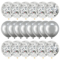 20 sztuk balon w kolorze różowego złota zestaw konfetti metaliczne balony urodziny dekoracja na przyjęcie ślubne rocznica Globals Baby Shower balon 3